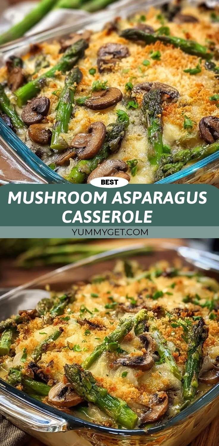 mushroom asparagus casserole pinterest