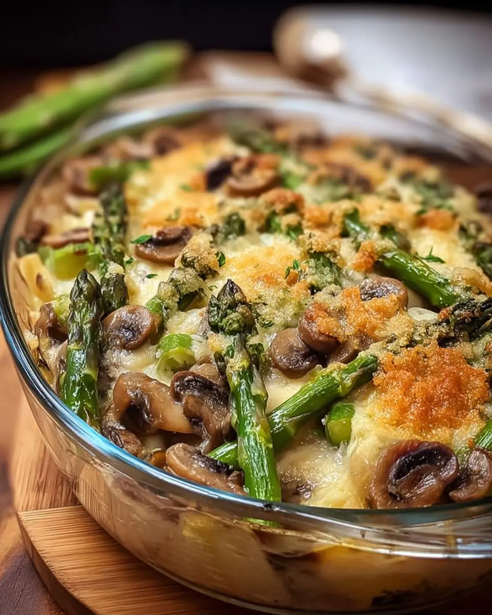 mushroom asparagus casserole recipe