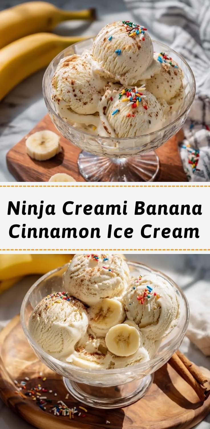 ninja creami banana cinnamon ice cream pinterest