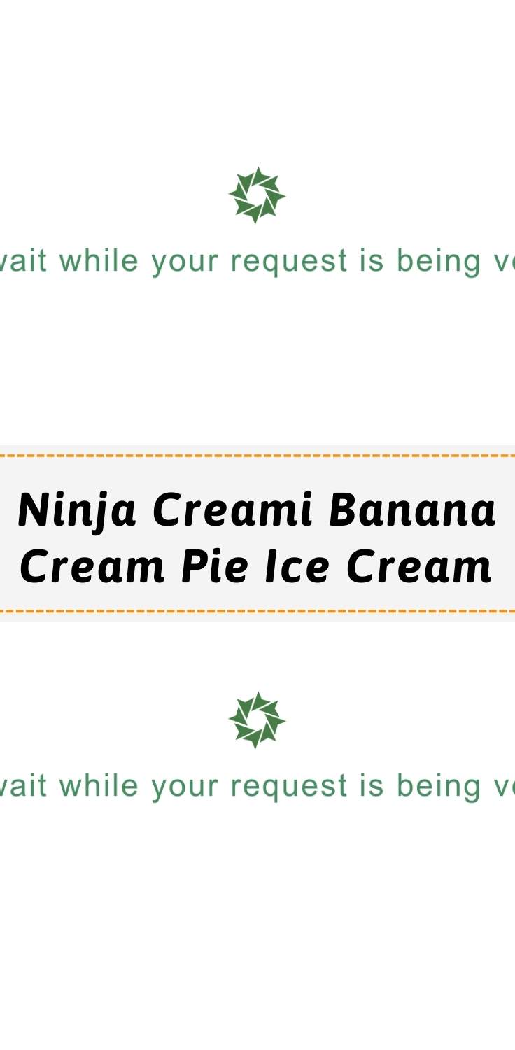 ninja creami banana cream pie ice cream pinterest