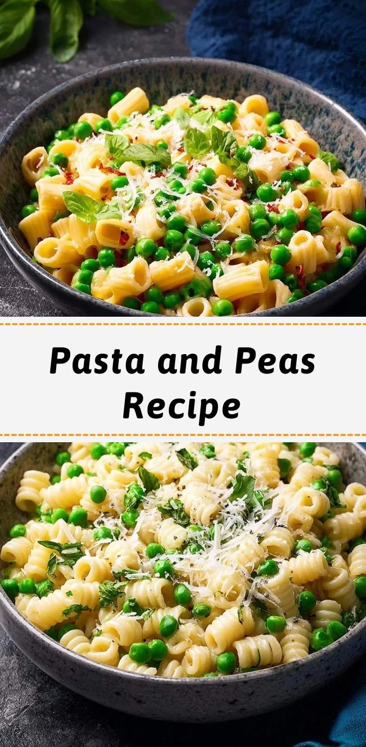 pasta and peas recipe pinterest
