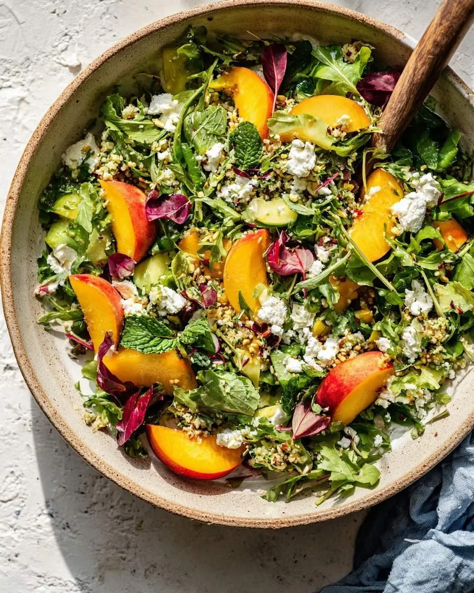 peach and goat cheese salad recipe 1
