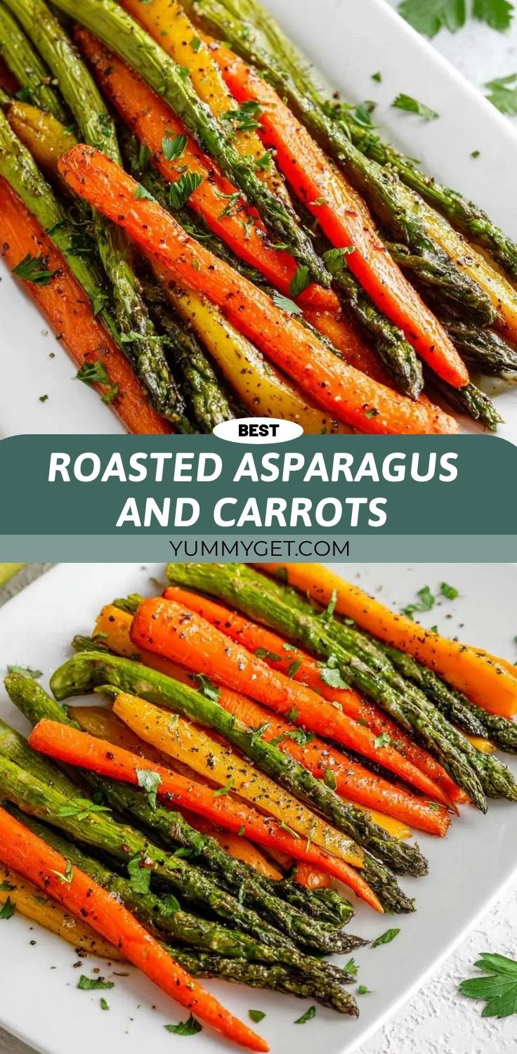 roasted asparagus and carrots pinterest