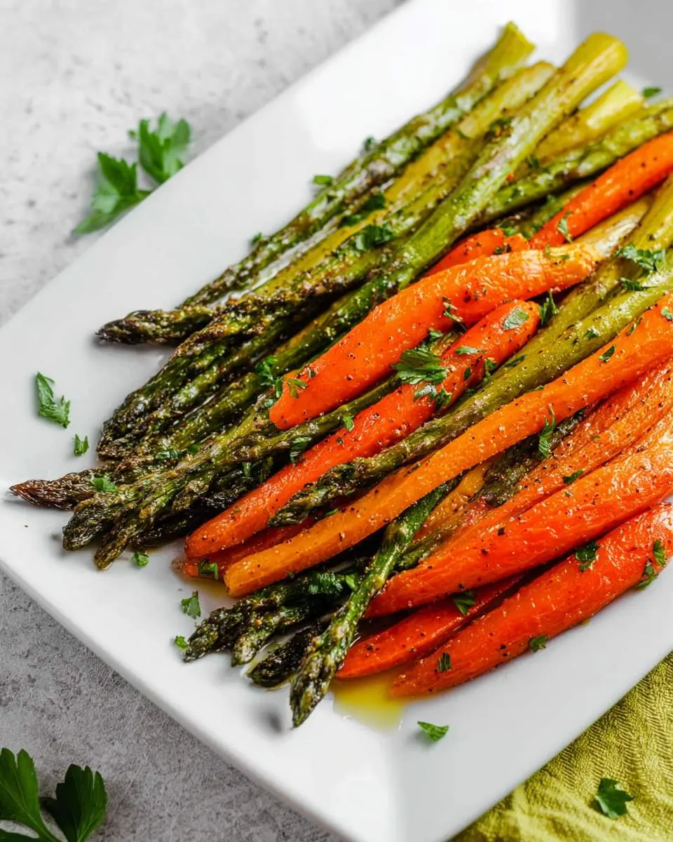 roasted asparagus and carrots recipe