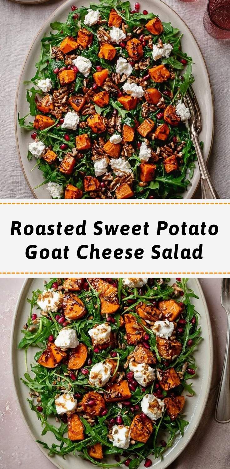 roasted sweet potato goat cheese salad pinterest