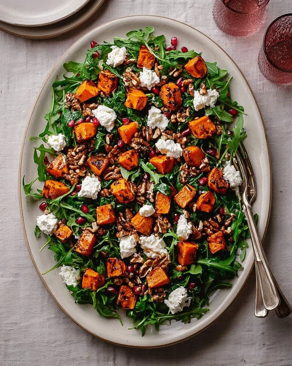 roasted sweet potato goat cheese salad recipe 1