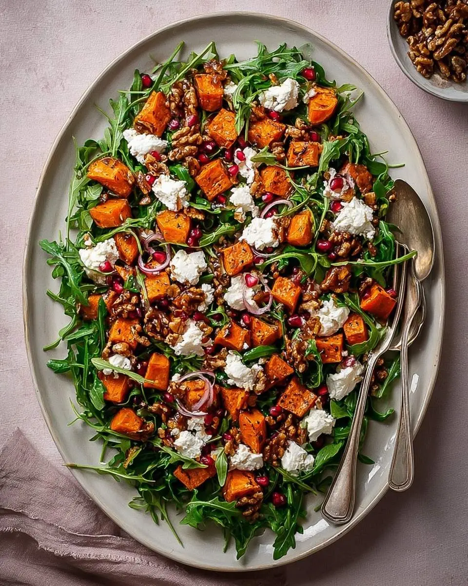 roasted sweet potato goat cheese salad recipe