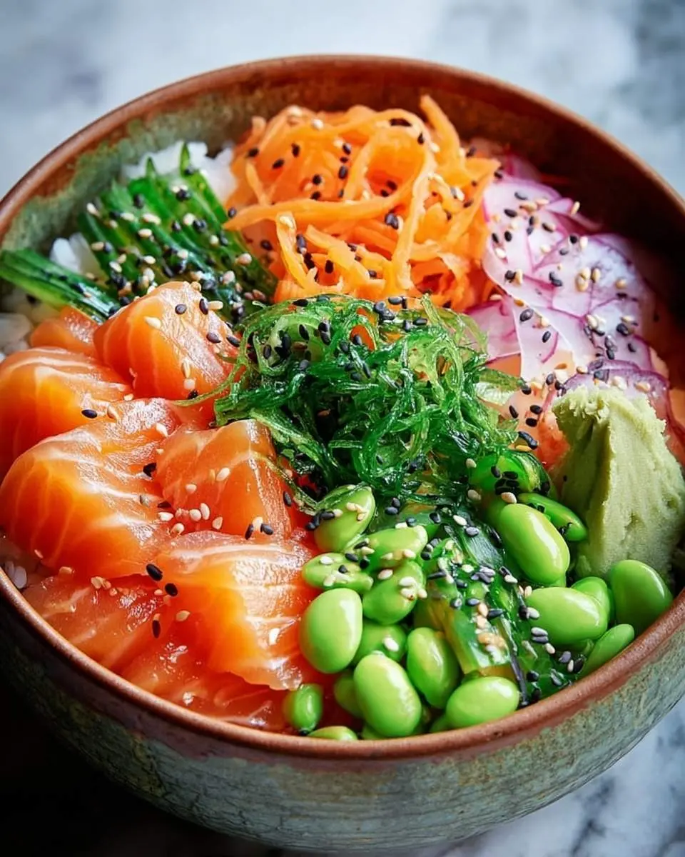 salmon sushi bowl recipe 1
