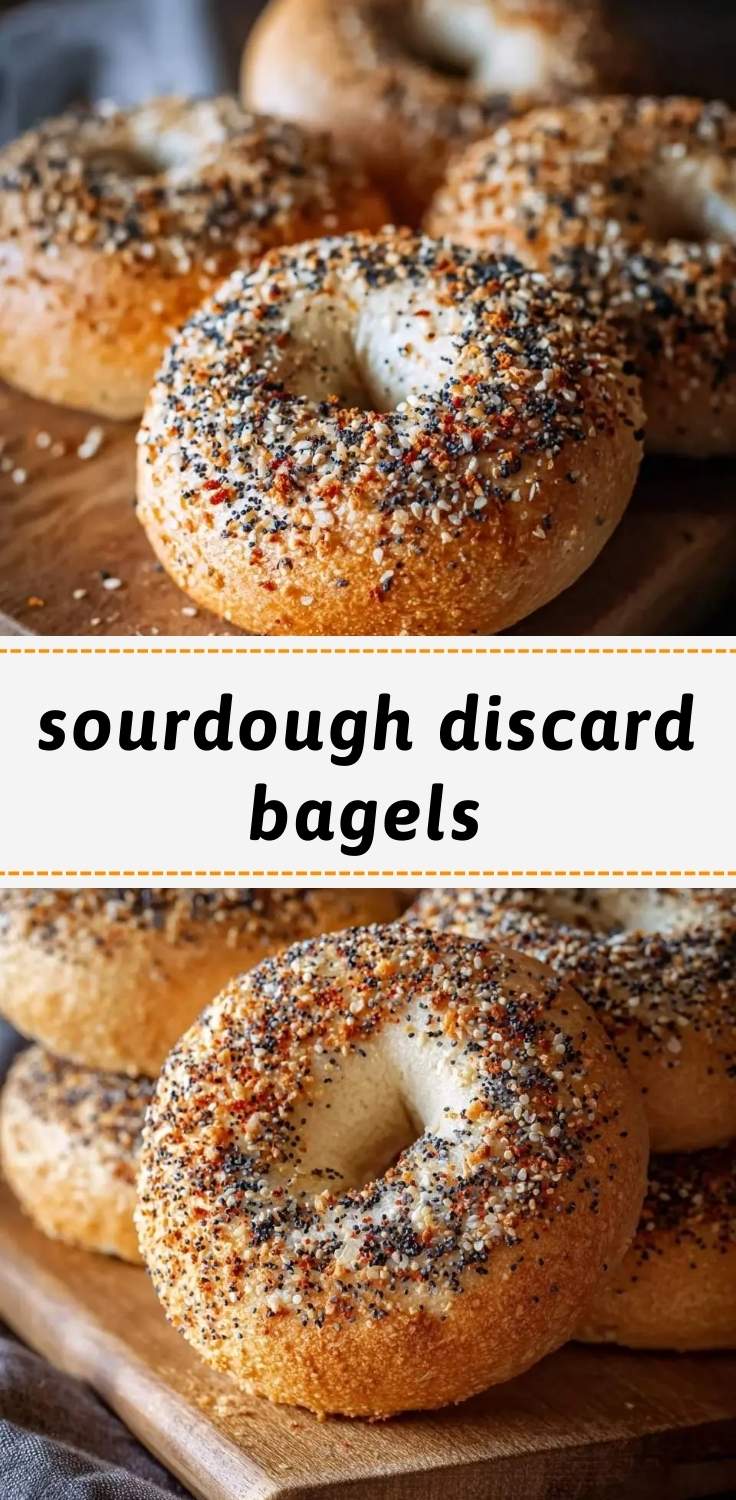 sourdough discard bagels pinterest