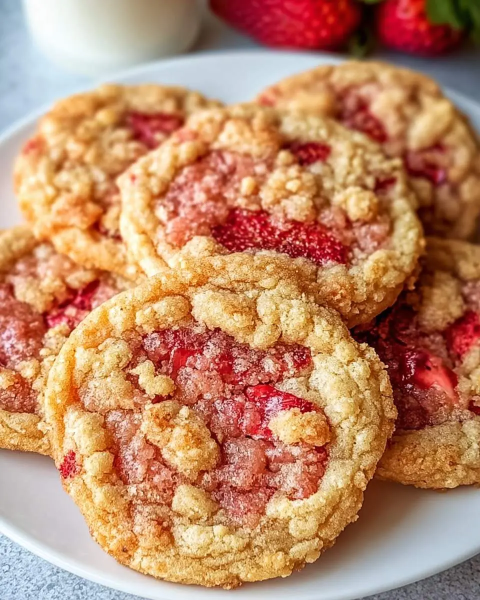 strawberry crunch cookies recipe 1