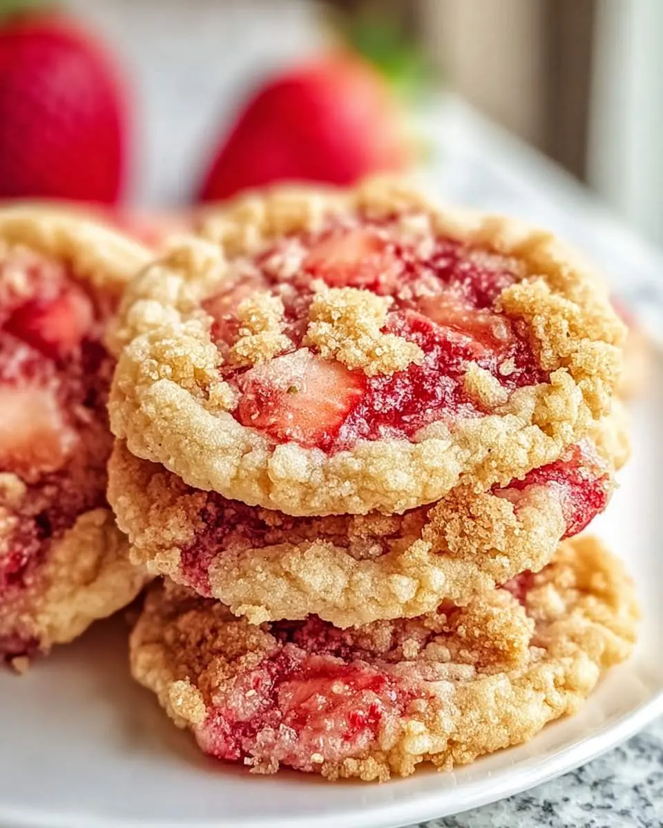 strawberry crunch cookies recipe