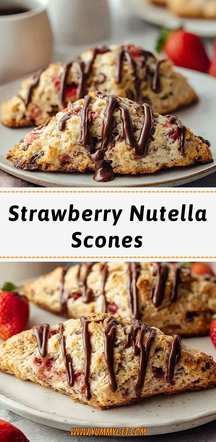 strawberry nutella scones pinterest