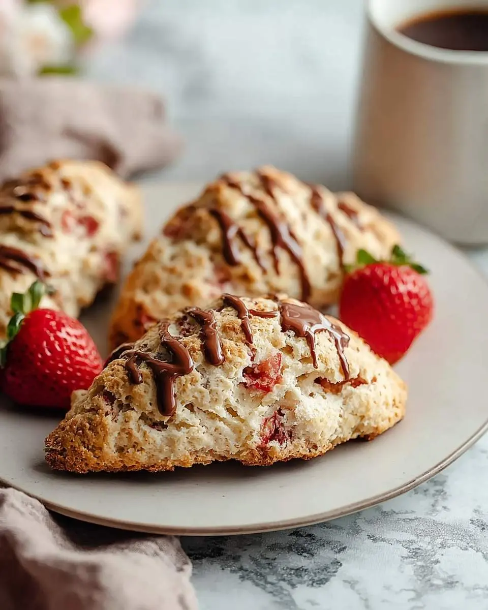 strawberry nutella scones recipe