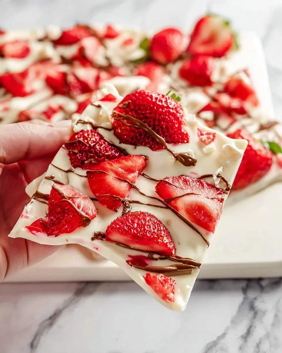 strawberry yogurt bark recipe 1