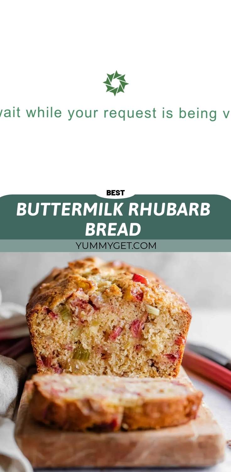 buttermilk rhubarb bread pinterest