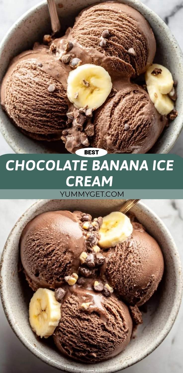 chocolate banana ice cream pinterest 2