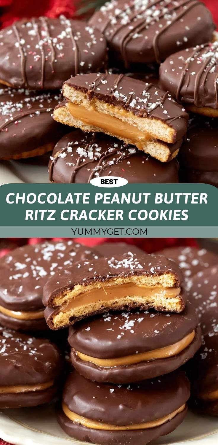 Chocolate Peanut Butter Ritz Cracker Cookies 3 chocolate peanut butter ritz cracker cookies pinterest