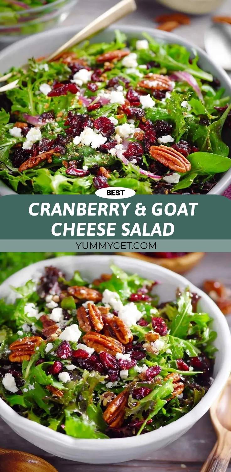 cranberry goat cheese salad pinterest