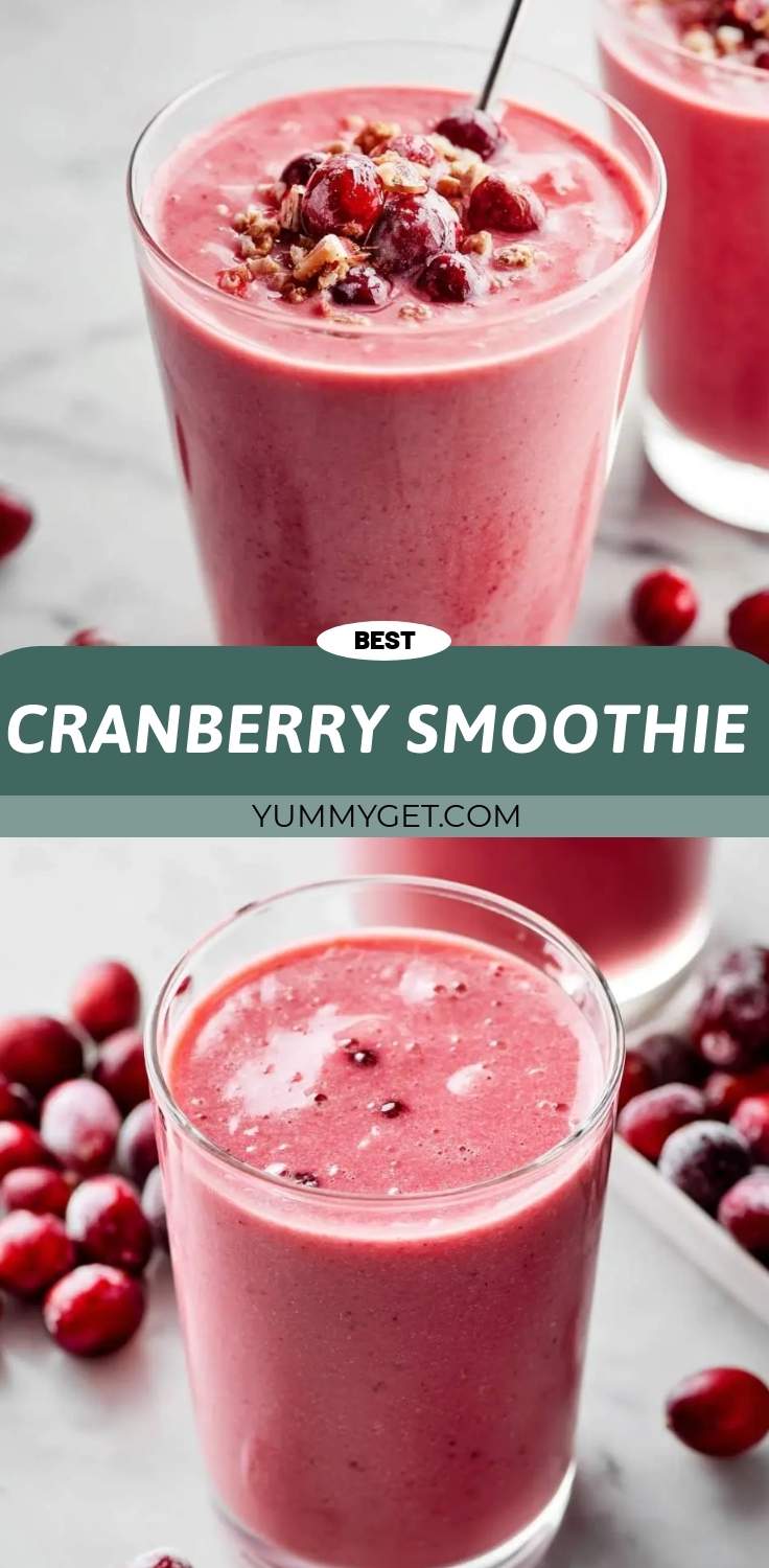 cranberry smoothie pinterest