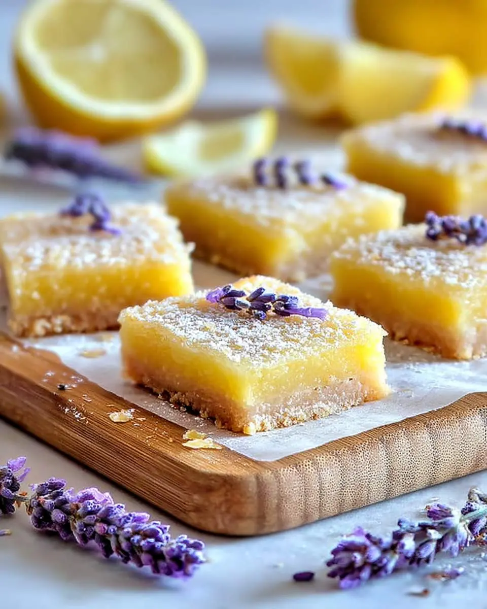 Lavender Lemon Bars 2 lavender lemon bars recipe 1