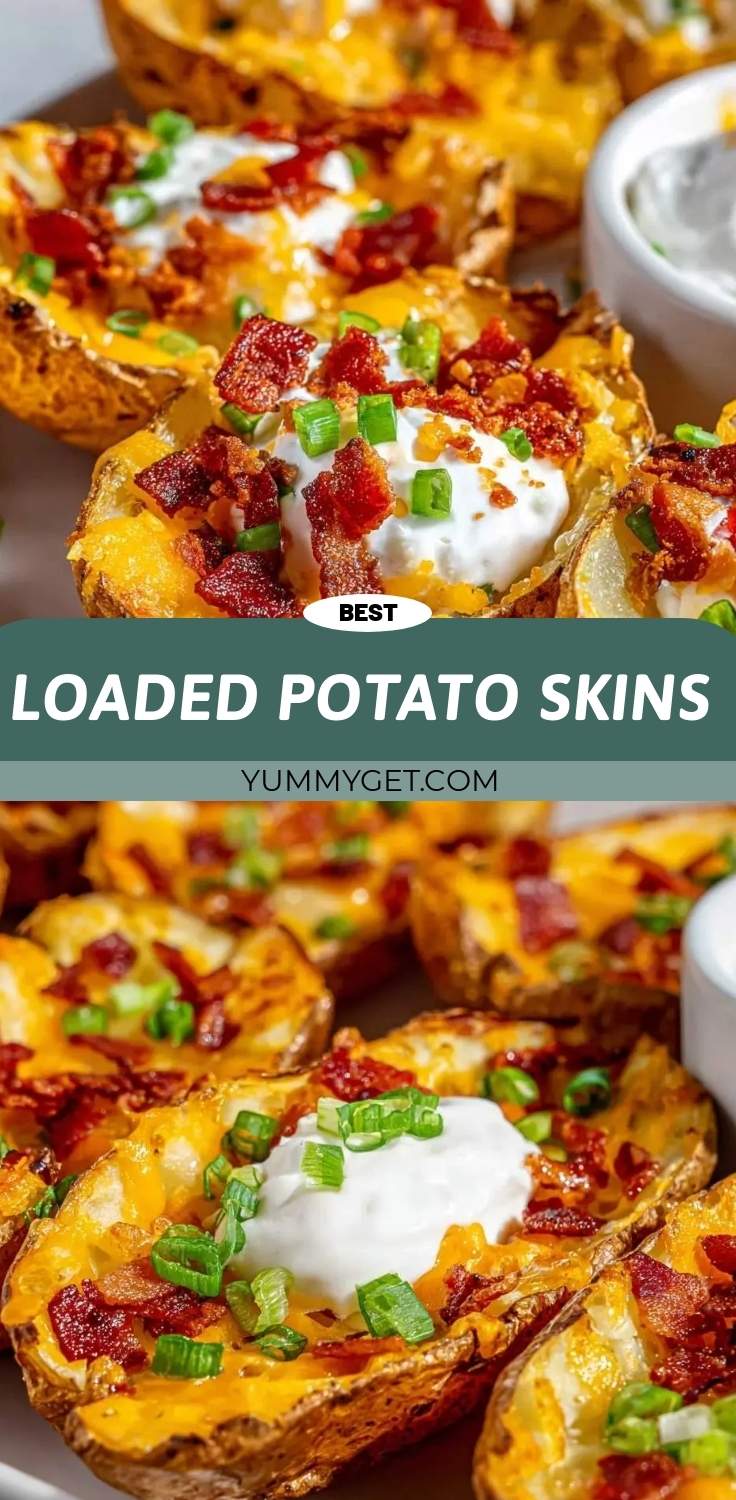 loaded potato skins pinterest