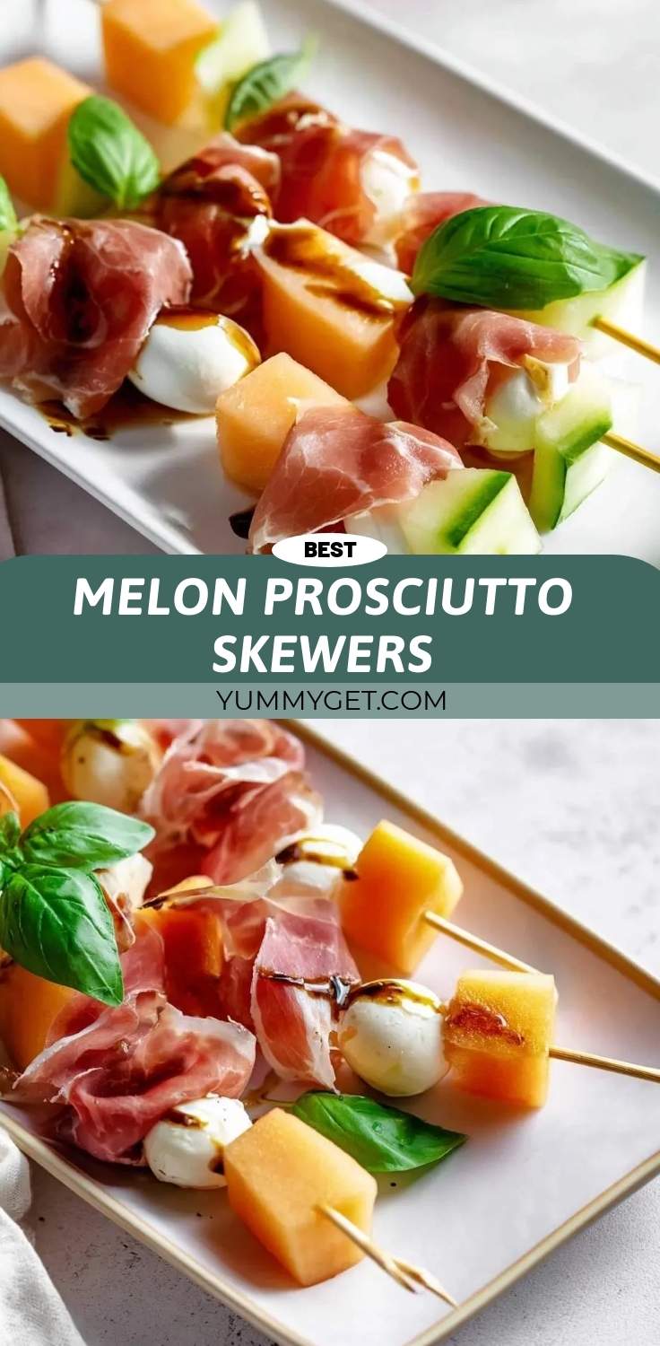 melon prosciutto skewers pinterest