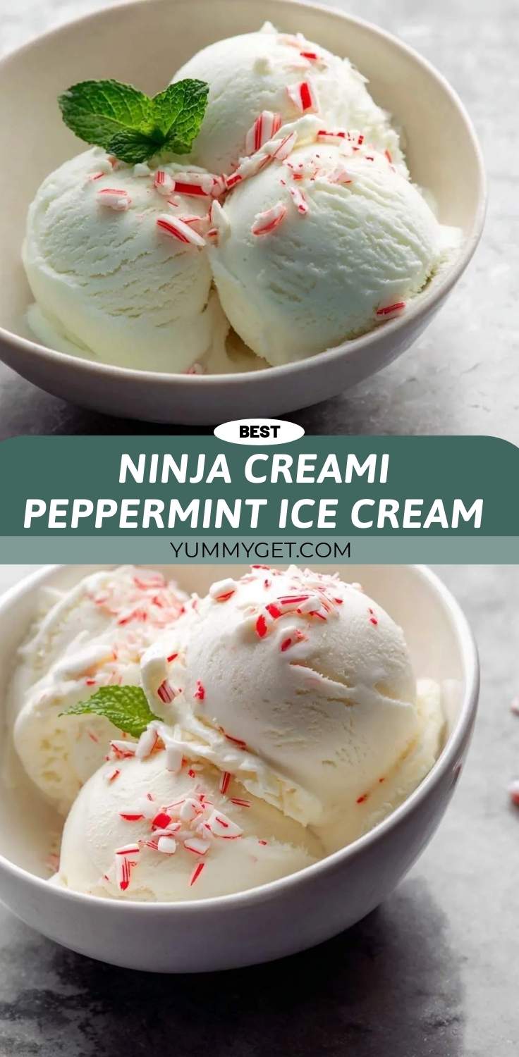 ninja creami peppermint ice cream pinterest