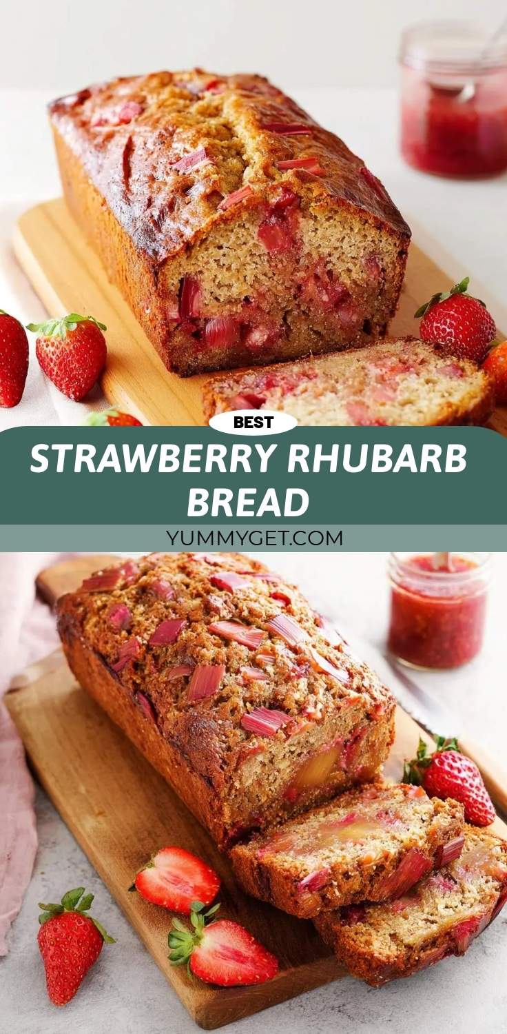 strawberry rhubarb bread 3 strawberry rhubarb bread pinterest
