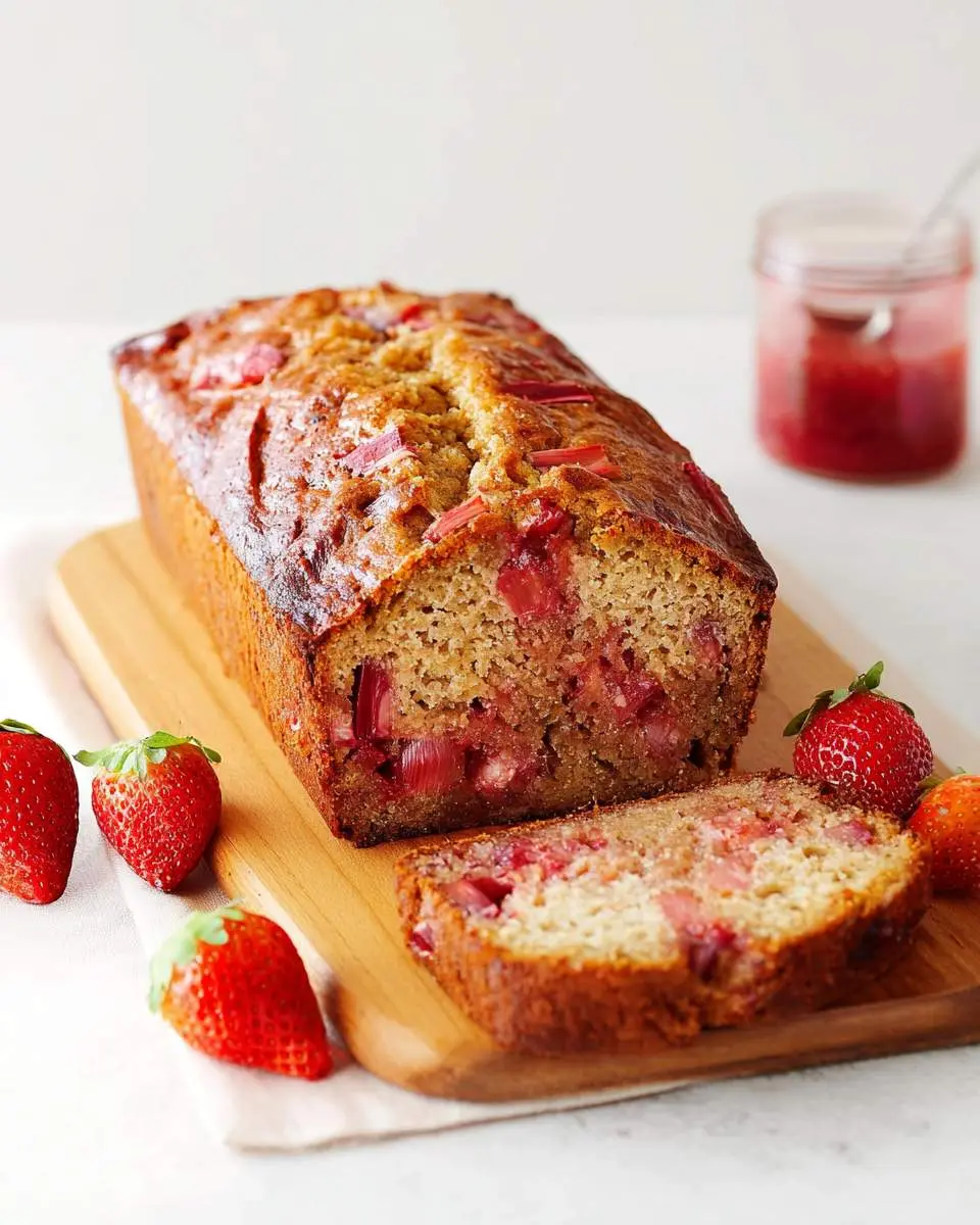 strawberry rhubarb bread 2 strawberry rhubarb bread recipe 1