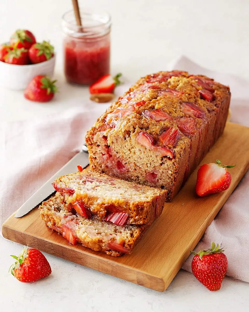 strawberry rhubarb bread 1 strawberry rhubarb bread recipe