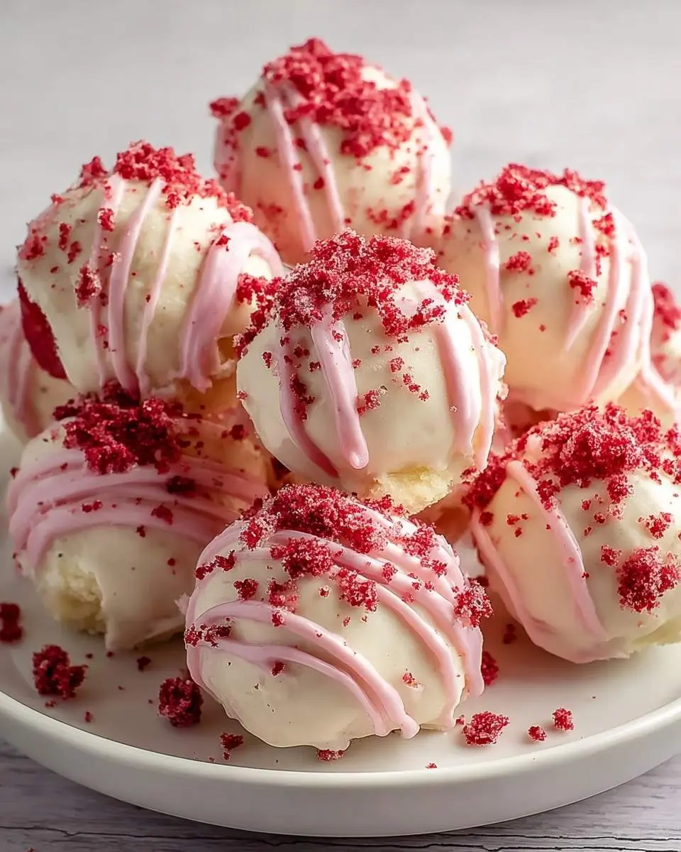 strawberry shortcake truffles recipe 1