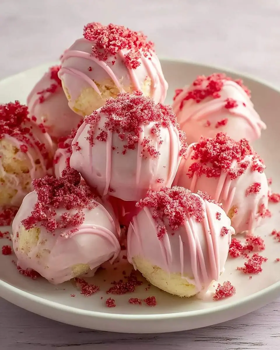 strawberry shortcake truffles recipe