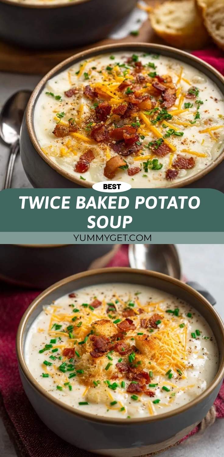 twice baked potato soup 3 twice baked potato soup pinterest