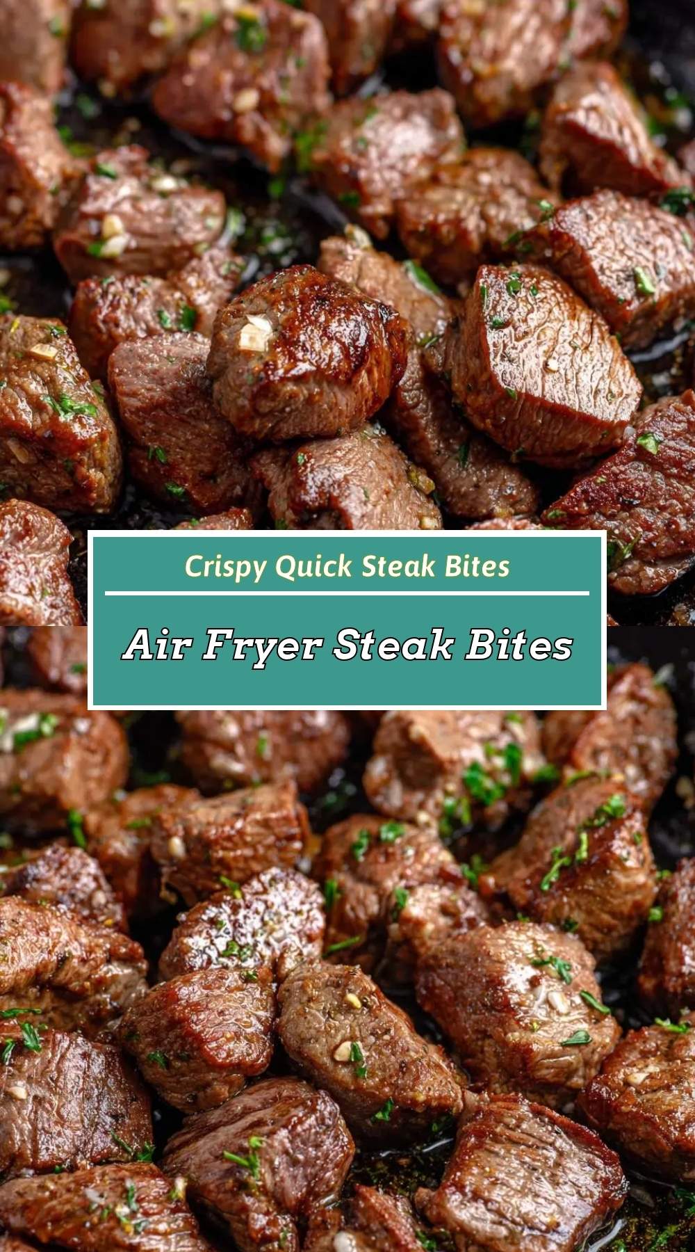 Air Fryer Steak Bites 3 finished dish ready to serve