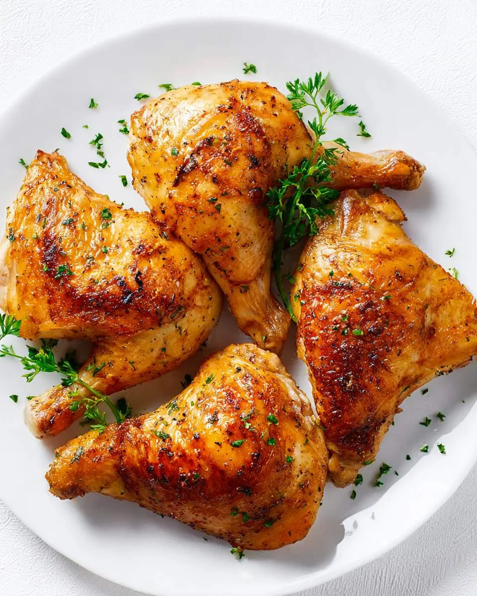 Baked Chicken Leg Quarters 1 baked chicken leg quarters ingredients and preparation