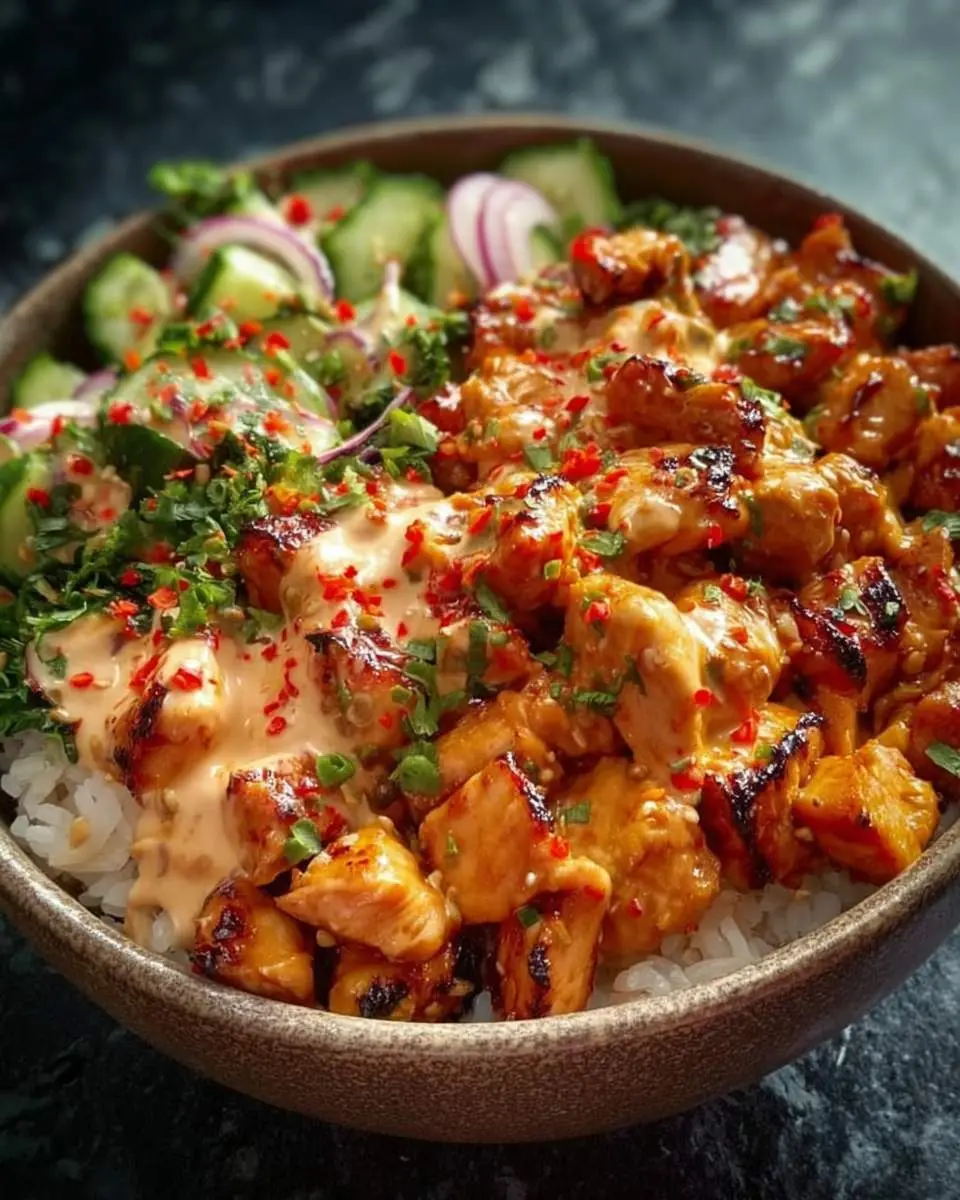 Bang Bang Chicken Bowl 2 step by step preparation of the recipe