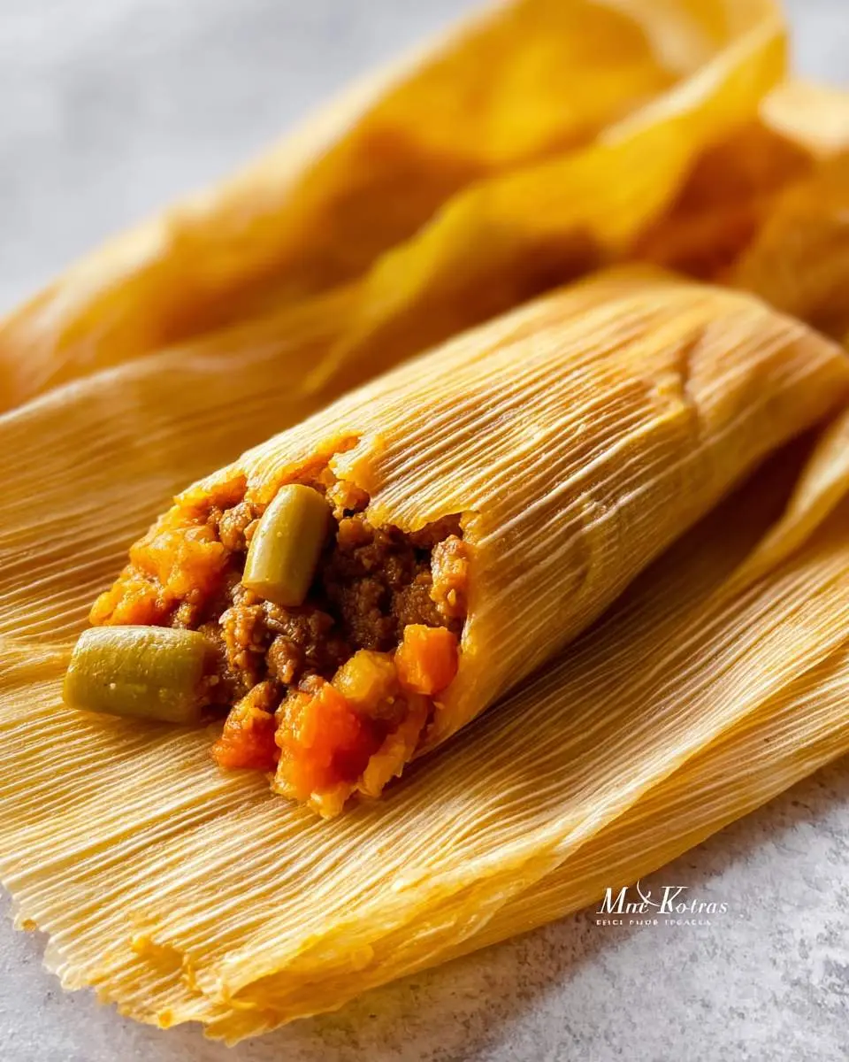 Beef Tamales 2 step by step preparation of the recipe