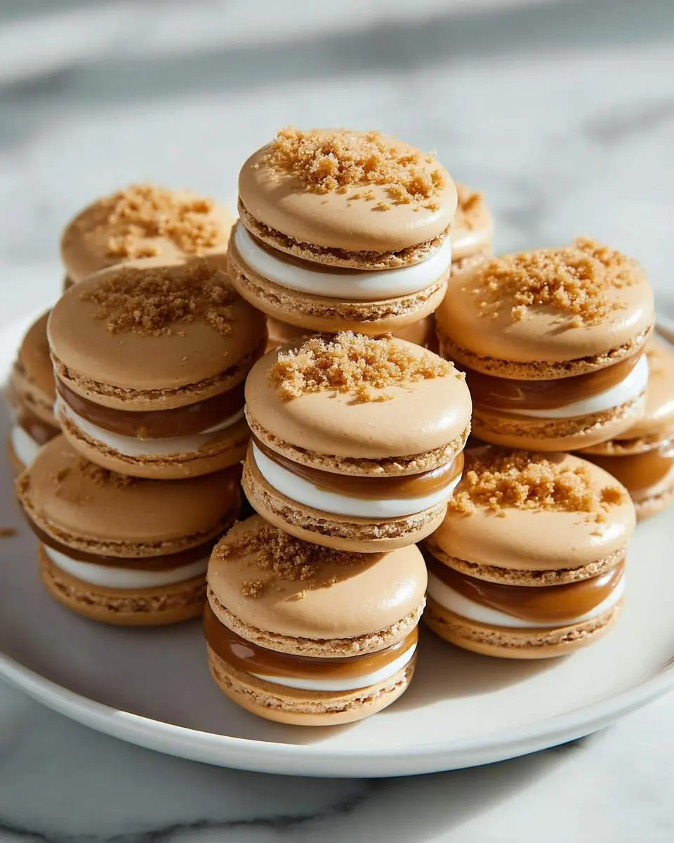 Biscoff Cookie Butter Macarons 1 Biscoff Cookie Butter Macarons ingredients and preparation