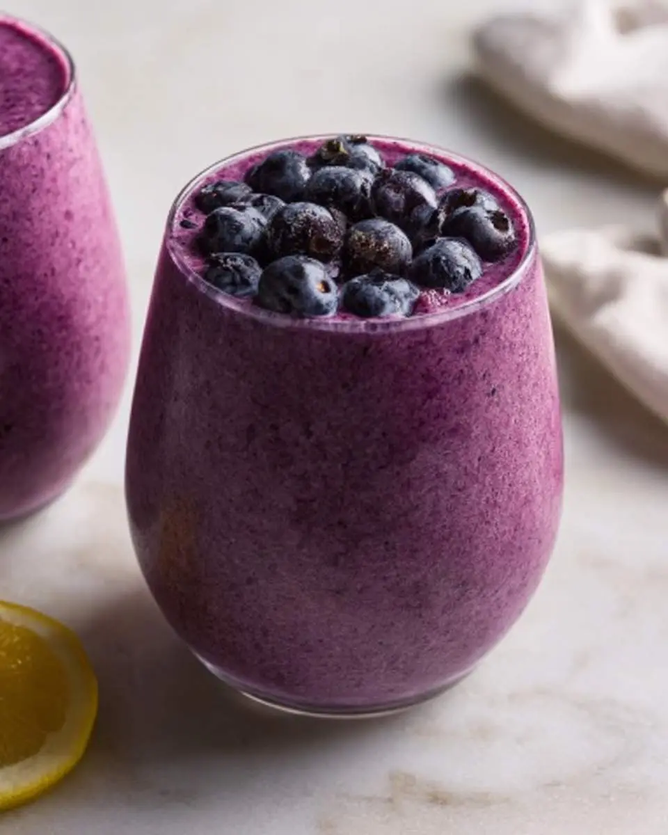 Blueberry Avocado Smoothie ingredients and preparation