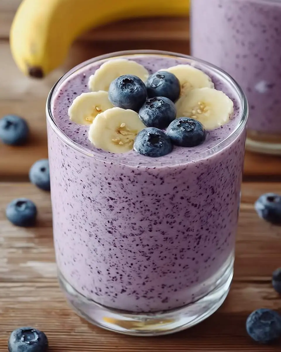 blueberry banana smoothie ingredients and preparation