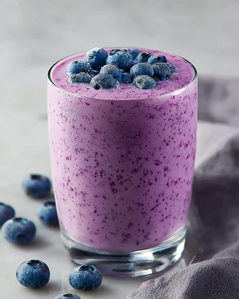 Blueberry Yogurt Smoothie 2 step by step preparation of the blueberry yogurt smoothie