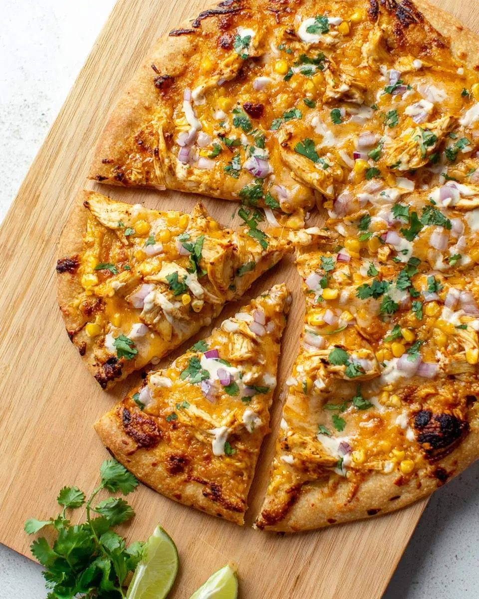 Chicken Enchilada Pizza 1 chicken enchilada pizza ingredients and preparation with enchilada sauce, shredded chicken, and corn tortillas
