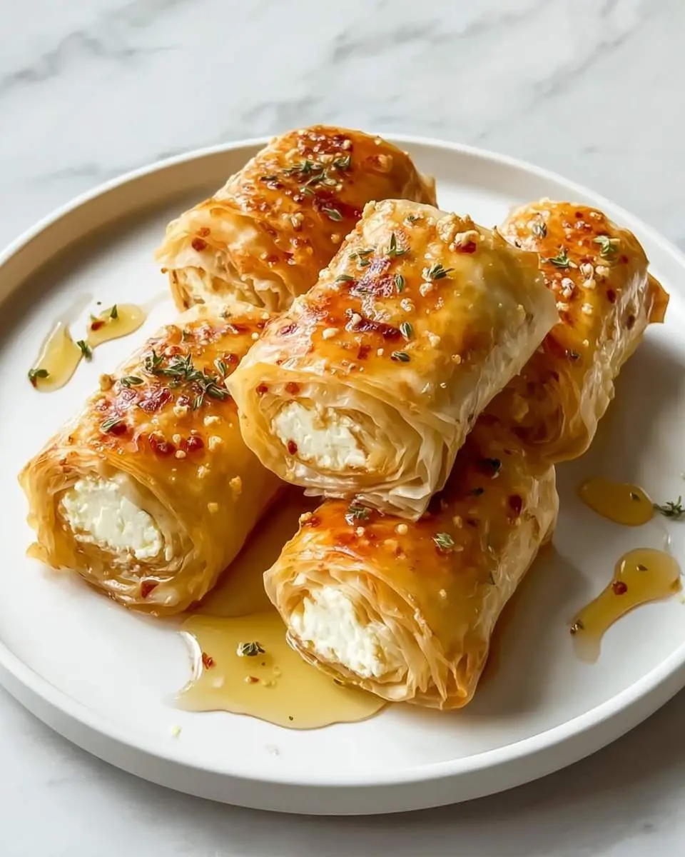Chili Honey Feta Rolls 1 chili honey feta rolls ingredients and preparation
