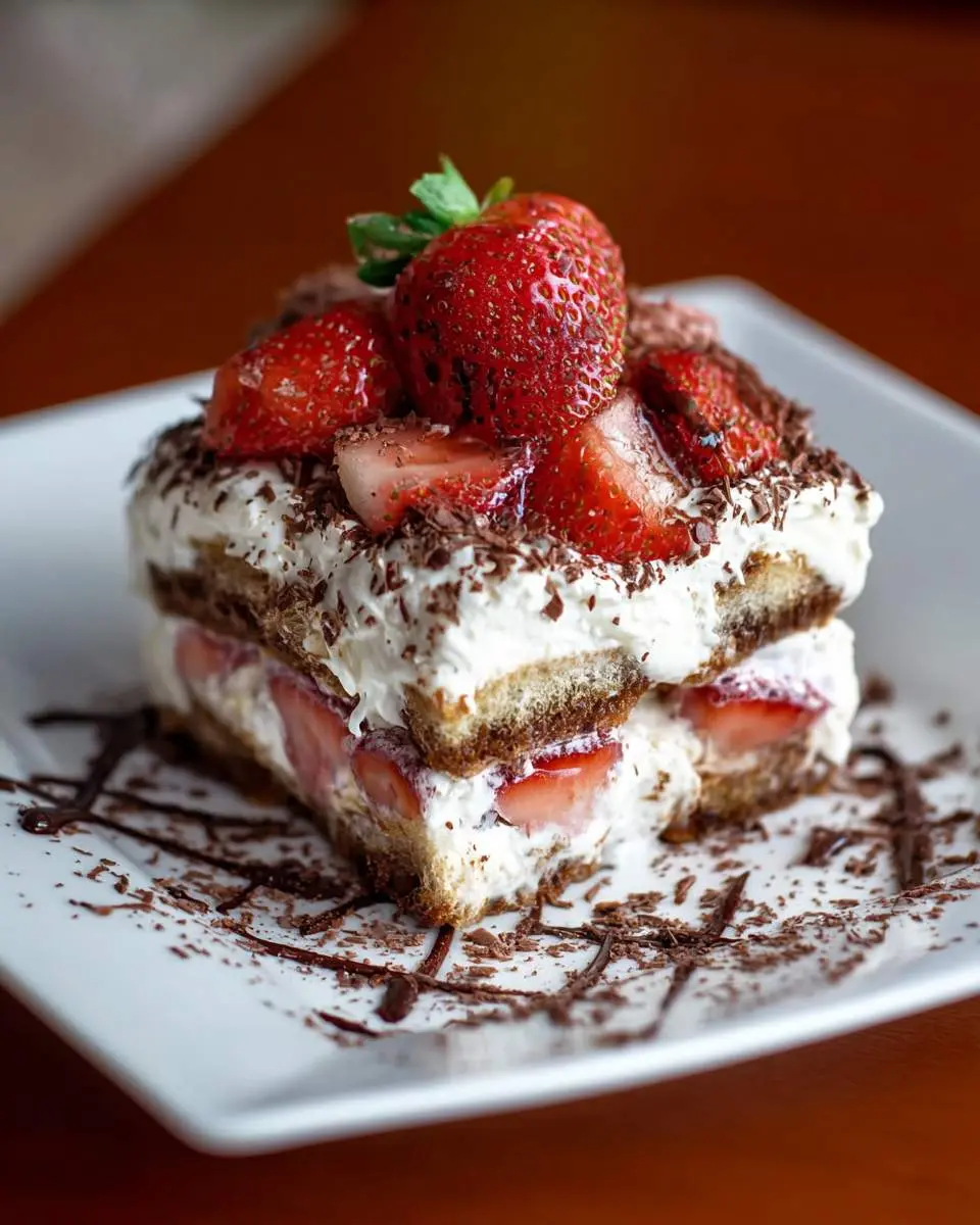 chocolate strawberry tiramisu ingredients and preparation