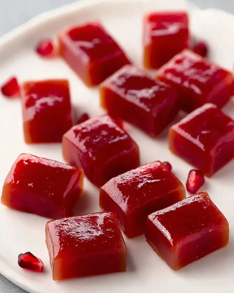 Cranberry Pomegranate Caramels 1 Cranberry pomegranate caramels ingredients and preparation