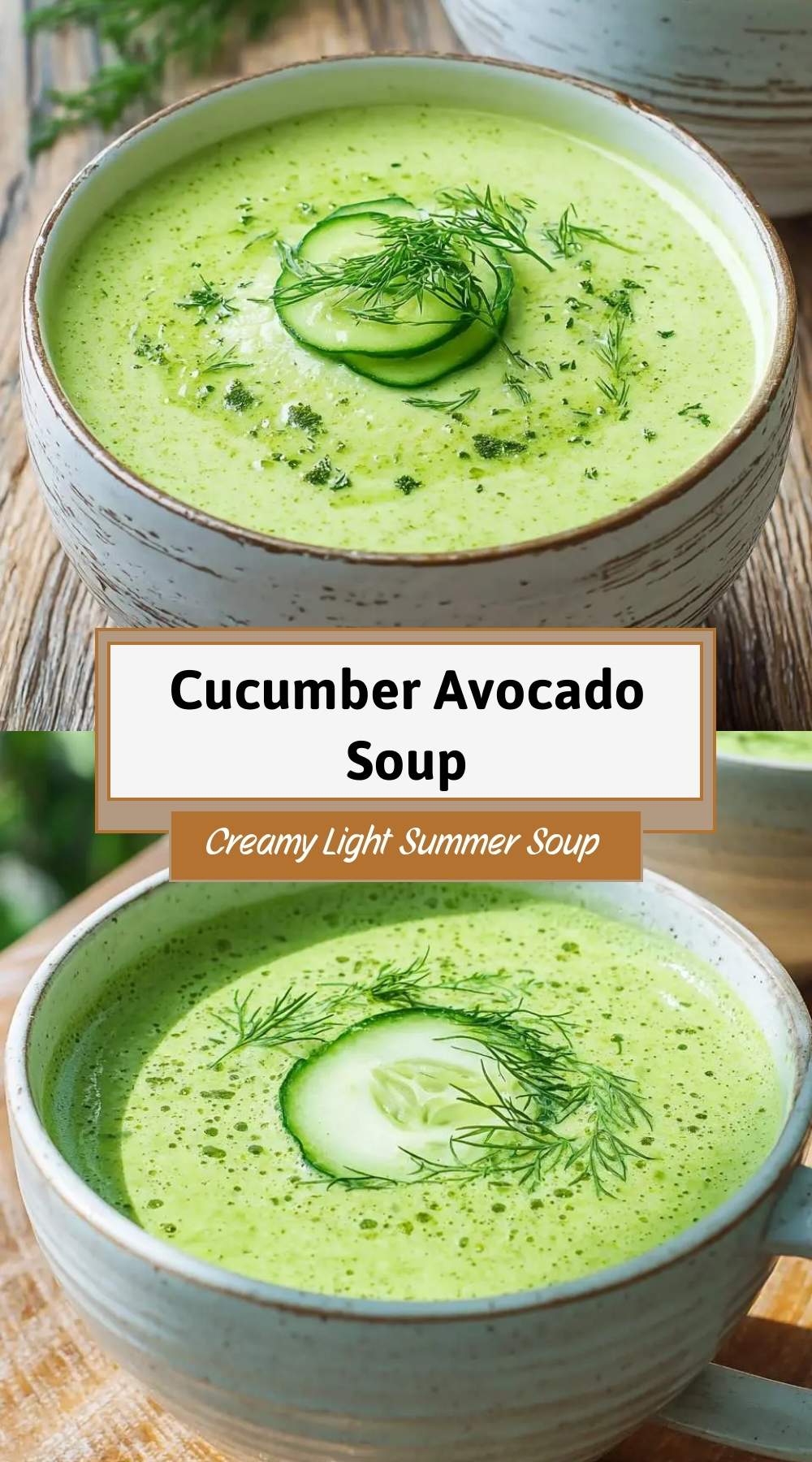 Cucumber Avocado Soup 3 finished dish ready to serve
