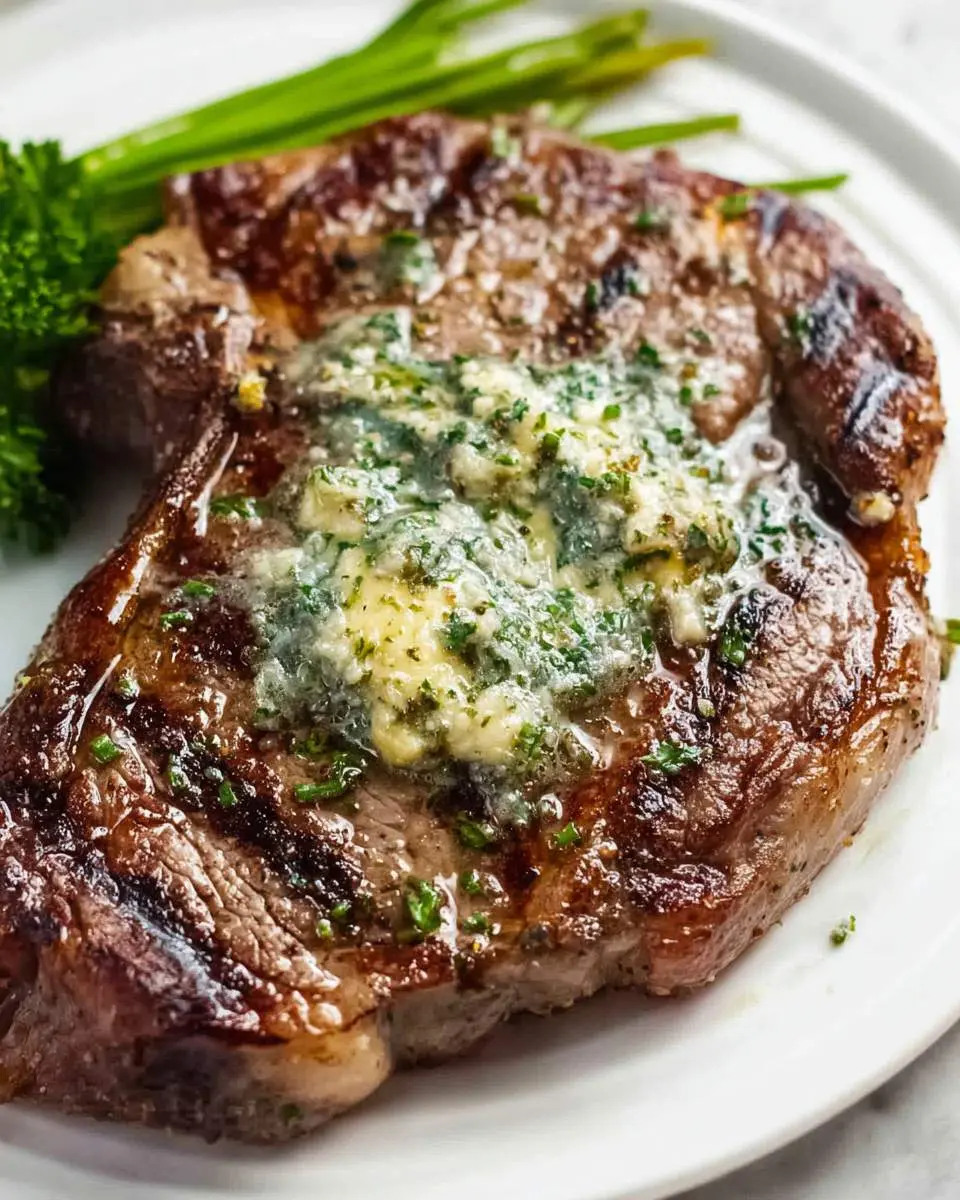 garlic butter ribeye steak ingredients and preparation