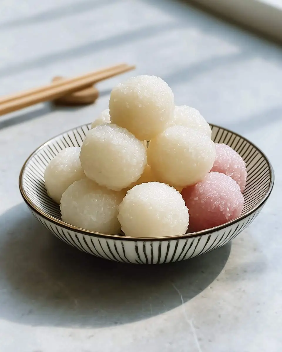 Glutinous Rice Balls 2 step by step preparation of the recipe