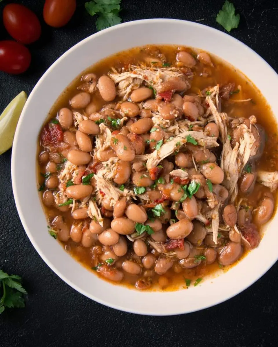 Jalapeño Beans with Shredded Chicken 2 step by step preparation of the recipe
