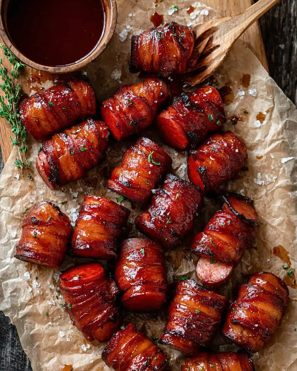 Maple BBQ Hasselback Kielbasa Bites 1 Maple BBQ Hasselback Kielbasa Bites ingredients and preparation
